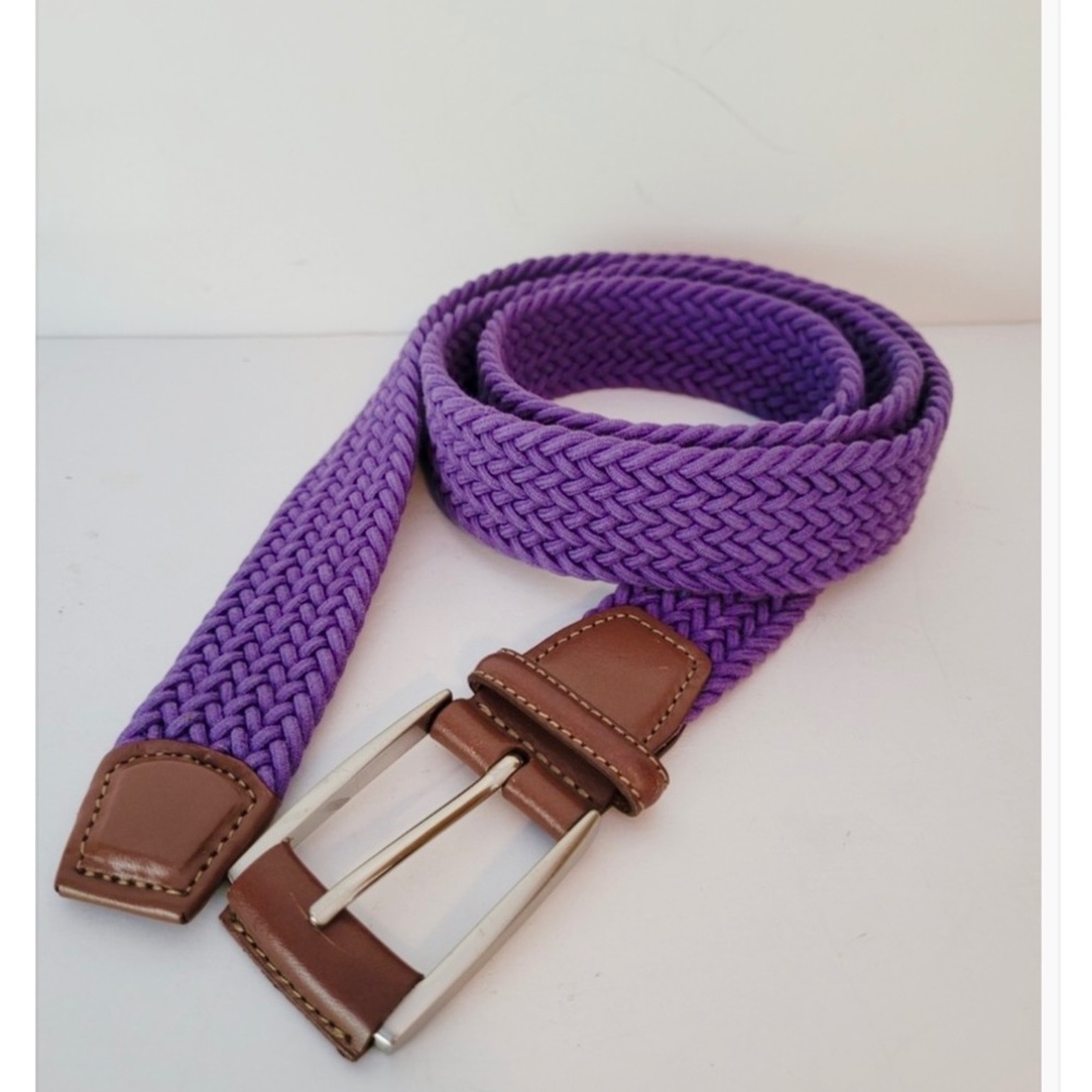 Peter Millar NEW Crown stretch woven belt Purple Size S Unisex RETIRED